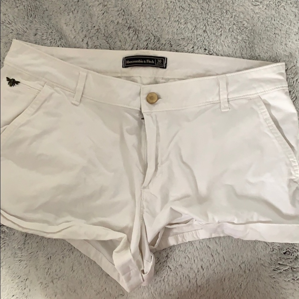 Abercrombie and Fitch White Shorts